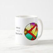 Art Nouveau Kenaz Rune Mug - CRÉATIVITÉ ! (Devant droit)