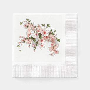 Art Nouveau Kersenbloesems met Ivy Servet