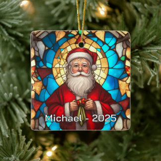 Art Nouveau Kerstman Keramiek Cadeau Keramisch Ornament