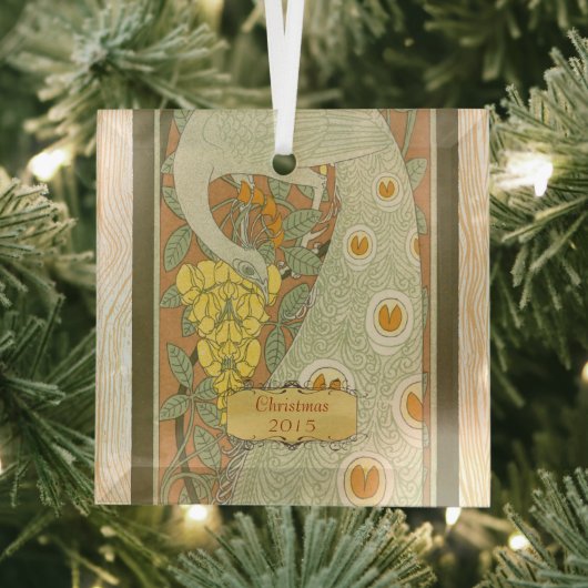 Art Nouveau  kerstvakanties Glas Ornament (Insitu)