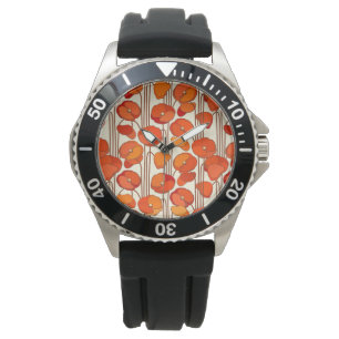 Art Nouveau Klaprozen Horloge