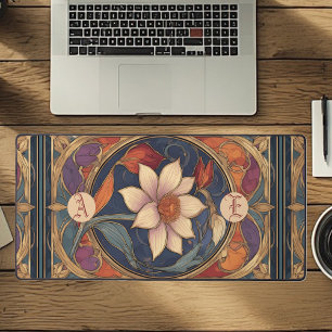 Art Nouveau Klassiek Bloemmotief Vintage Botanisch Bureaumat