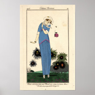 Art Nouveau Kleine tuinjurk Poster