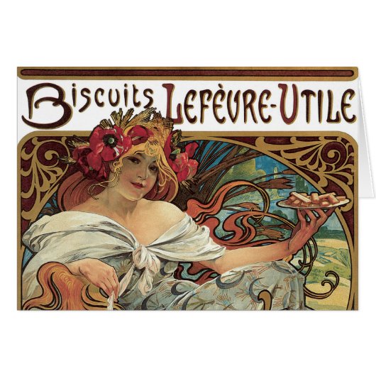  art nouveau, koekjes van Alphonse Mucha (Voorkant Horizontaal)