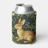Art nouveau konijn in de tuin blikjeskoeler (Blikje Voorkant)