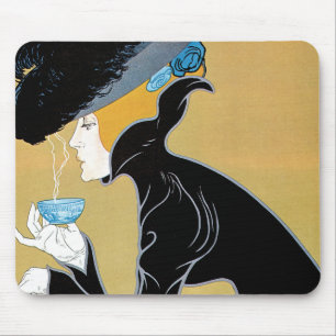  Art Nouveau, Lady Drink Marco Polo Tea Muismat
