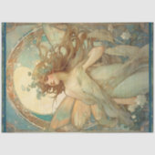 Art Nouveau Lady Fairy Alphonse Mucha Ephemera Tissuepapier (Voorkant)