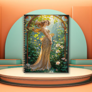Art Nouveau Lady of the Lilies