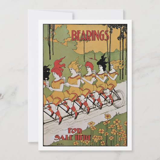  Art Nouveau, lagers Tandem Fiets (Voorkant)