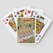  Art Nouveau, lagers Tandem Fiets Pokerkaarten (Achterkant)