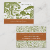 Art Nouveau Landscape Chubby Visitekaartje (Voorkant / Achterkant)
