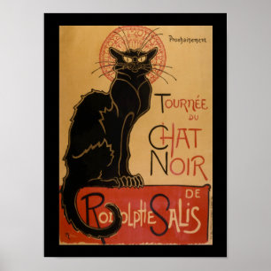 Art Nouveau Le Chat  Cat Poster