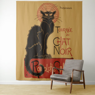  Art Nouveau Le Chat Noir Black Cat Wandkleed