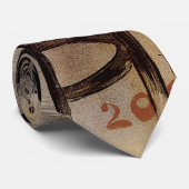 Art Nouveau Le Grillon, man die bier drinkt Stropdas (Opgerold)