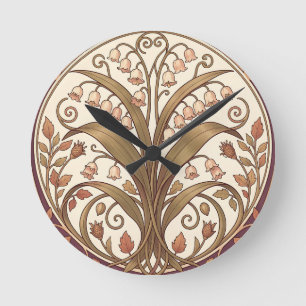 Art Nouveau Lelie van de Vallei Botanisch Ronde Klok