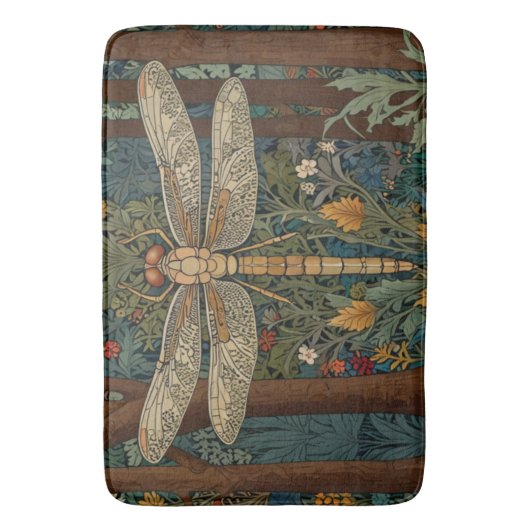  art nouveau libel boho chic badmat (Voorkant Verticaal)