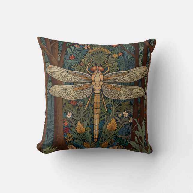  art nouveau libel boho chic kussen (Voorkant)