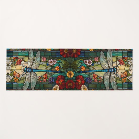 art nouveau libel boho chic yogamat (Voorkant (horizontaal))