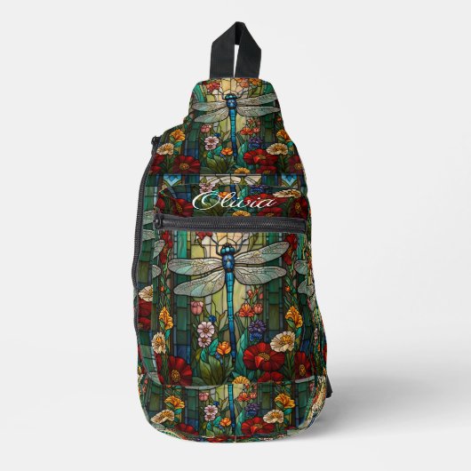  art nouveau libel boho monogram sling bag (Voorkant)