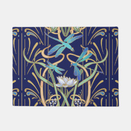 Art Nouveau libellen patroon Deurmat