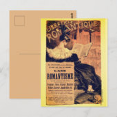 Art nouveau librairie romantique gothic grasset briefkaart (Voorkant / Achterkant)