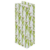 Art Nouveau light Ipomoea bloembehangselpapier Wijn Cadeautas (Achterkant Gekanteld)