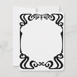 Art nouveau lijst kaart