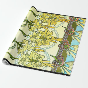 Art Nouveau Lilies 1901 Cadeaupapier