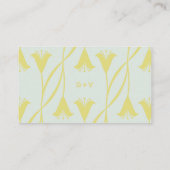 Art Nouveau Lily Wedding | QR Code Reply Informatiekaartje (Achterkant)