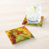 Art Nouveau Litha Glazen Onderzetter (Schuin)