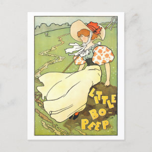 Art Nouveau Little Bo Peep Briefkaart