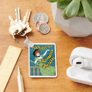  Art Nouveau, Livorno Senorita Dancing Sleutelhanger