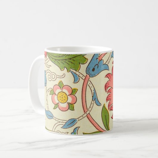 Art nouveau lodden pattern - William Morris Koffiemok (Voorkant links)