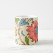 Art nouveau lodden pattern - William Morris Koffiemok (Center)