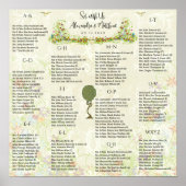 Art Nouveau Love Bird Wedding Poster (Voorkant)