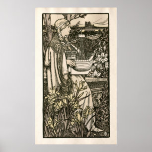  Art Nouveau Lutèce van Adolphe Giraldon Poster