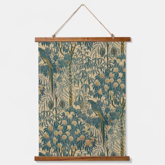 Art Nouveau Macaw Pattern van Walter Crane Hangend Wandkleed (Voorkant)