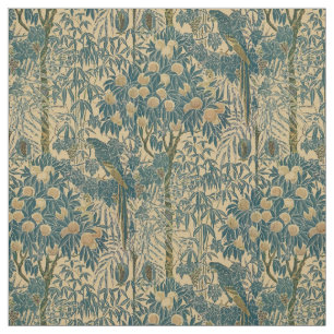  Art Nouveau Macaw Pattern van Walter Crane Stof