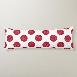 Art Nouveau Mackintosh Rozen Retro Bloemen Rood Lichaamskussen