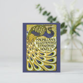  Art Nouveau, Macmillan's Peacock Feather Briefkaart (Staand voorkant)