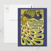  Art Nouveau, Macmillan's Peacock Feather Briefkaart (Voorkant / Achterkant)