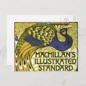 Art Nouveau, Macmillan's Peacock Feather Briefkaart (Voorkant / Achterkant)