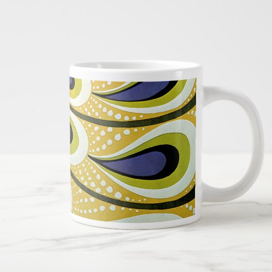 Art Nouveau, Macmillan's Peacock Feather Extra Grote Beker (Rechts)