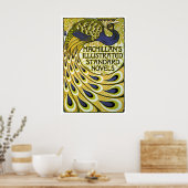  Art Nouveau, Macmillan's Peacock Feather Poster (Keuken)