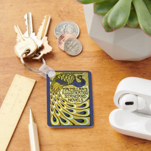  Art Nouveau, Macmillan's Peacock Feather Sleutelhanger