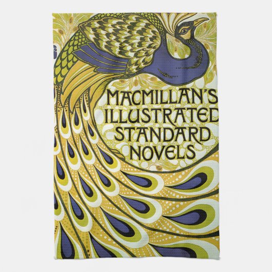  Art Nouveau, Macmillan's Peacock Feather Theedoek (Verticaal)