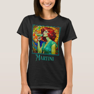 Art Nouveau Martini T-shirt