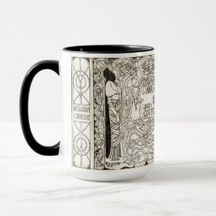 Art Nouveau Meisje Metamorfoze Mok