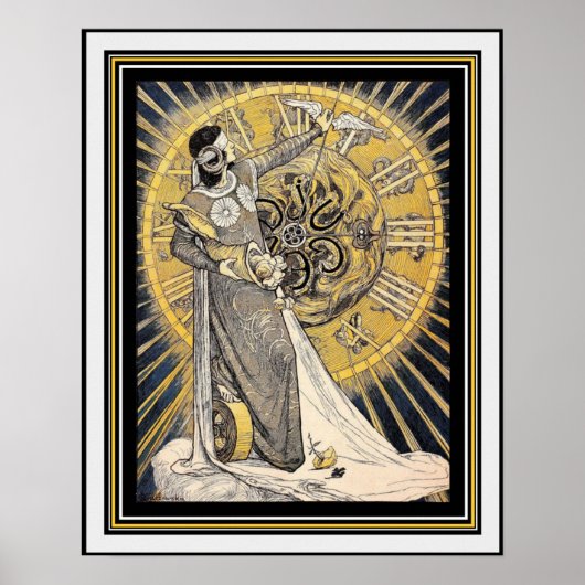 Art Nouveau Mère Nature 16 x 20 Poster (Devant)