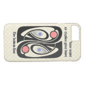 Art Nouveau Mid-Century MashUp (gepersonaliseerd) Case-Mate iPhone Case (Achterkant (Horizontaal))